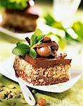 Crunchy chocolate and hazelnut dessert