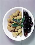 Olives noires et vertes