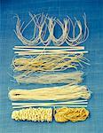 assorted long pasta