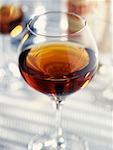 glass of calvados brandy