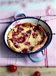 Pudding de pâte clafoutis cerise