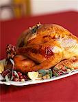 Roast turkey with redcurrants