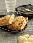 Croque-monsieur toasted sandwich