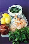 Ingredients for shrimp recipe