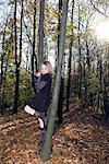 Girl Standing in Tree