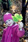Girl Holding Leaf