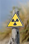 Close-up of Radioactive Sign