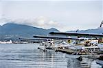 Seaplanes at Dock, Coal Harbour, Vancouver, North Vancouver, British Columbia, Canada