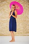 Woman with Parasol, San Francisco, California, USA