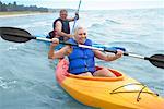 Couple Kayaking, Elmvale, Ontario, Canada