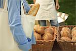 Organic Bread Loaves at Farmer's Market
