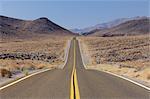 Highway through Death Valley, Death Valley National Park, Death Valley, California, USA