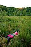 Woman's Body in Field, Toronto, Ontario, Canada