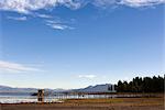 Lake Tahoe au coucher du soleil, Californie, Etats-Unis