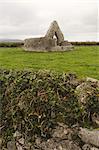 Überreste der Kirche in Kilmacduagh, County Galway, Irland