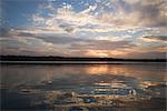 Coucher de soleil sur la baie de Chesapeake, Maryland, USA