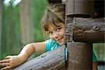 Portrait d'une fille, Black Hills, Custer State Park, South Dakota, USA