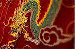 Close up of Chinese silk