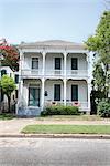 Extérieur de la maison, Galveston, Texas, USA