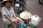 Straßenhändler in Ho Chi Minh, Vietnam