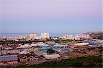 Vue d'ensemble de Mossel Bay, Western Cape, Afrique du Sud