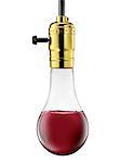 Lightbulb Filled with Red Wine