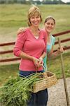 Mother and Daughter Gardening