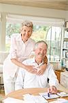 Portrait of a senior couple smiling