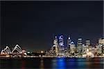 Skyline Sydney dans la nuit