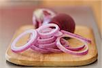 Slices of red onion