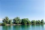 Lake and rocky embankment