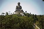 Tian Tan Buddha, Po Lin monastère Ngong Ping, l'île de Lantau, Hong Kong, Chine