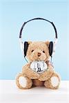Teddy Bear with Headphones and Disco Ball