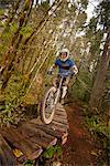 Vélo de montagne, Blackrock Mountain Bike Park, près de Salem, Oregon, Etats-Unis