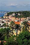 Overview of Nice, Cote d'Azur, Alpes-Maritimes, Provence-Alpes-Cote d'Azur, France