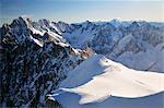 Aiguille Verte et les Grandes Jorasses depuis l'Aiguille du Midi, Chamonix, France
