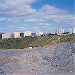 Buildings, Scrap Yard and Rubble, Istanbul, Turkey