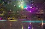 Ice Rink with spotlights