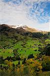 Overview of Valley Town, Grindelwald, Bernese Alps, Switzerland