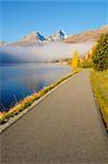 Mist over Lake St Moritz, Switzerland