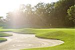 Sandbunker und Putting-Green, Burlington, Ontario, Kanada