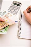 Woman's Hands Counting Money