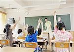 Elementary school students at school
