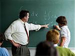 Teacher in a classroom.