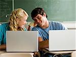 Students in a classroom.