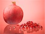 Pomegranate and pomegranate seeds.