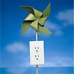 electric outlet on a pinwheel