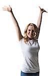 woman with arms outstretched