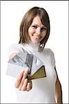 woman with credit cards