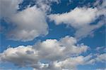 Puffy Clouds in Sky, Dusseldorf, North Rhine-Westphalia, Germany
